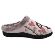 Ανατομική Γυναικεία Παντόφλα Με Σχέδιο - Μωβ 1164