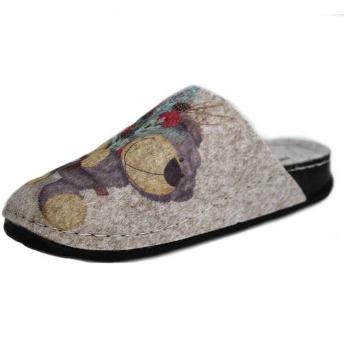 Ανατομική Γυναικεία Παντόφλα Με Σχέδιο - Αρκούδα 2363