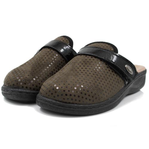 Ανατομική Γυναικεία Παντόφλα με Memory Foam - Σκούρο Πράσινο 2374