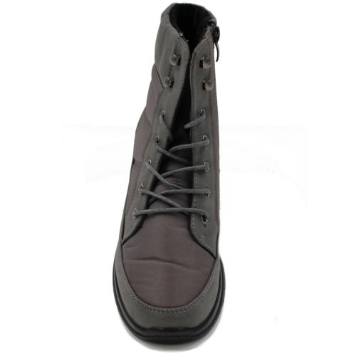 Ανατομικό Αδιάβροχο Μποτάκι Υφασμάτινο με Κορδόνια - Γκρι 462