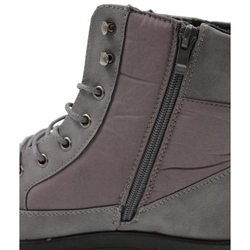 Ανατομικό Αδιάβροχο Μποτάκι Υφασμάτινο με Κορδόνια - Γκρι 462