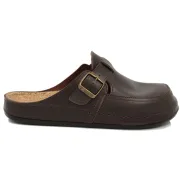 Ανατομική Ανδρική Χειμερινή Παντόφλα με Φελλό - Σκούρο Καφέ 2354