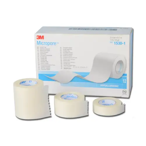 &Alpha;&upsilon;&tau;&omicron;&kappa;ό&lambda;&lambda;&eta;&tau;&eta; &Tau;&alpha;&iota;&nu;ί&alpha; - 2,5cm x 9,1m | Micropore 1530-1