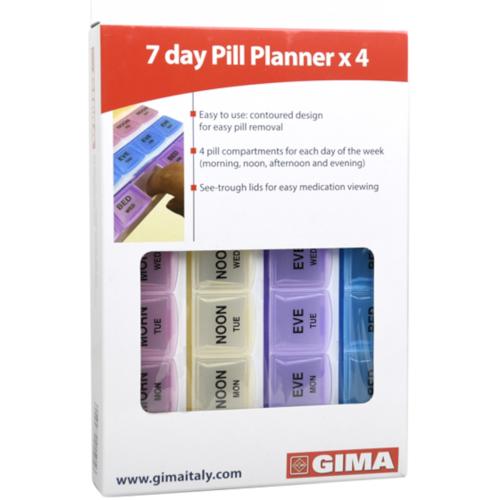 Εβδομαδιαία Θήκη Χαπιών Έγχρωμη | GIMA