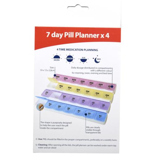 Εβδομαδιαία Θήκη Χαπιών Έγχρωμη | GIMA