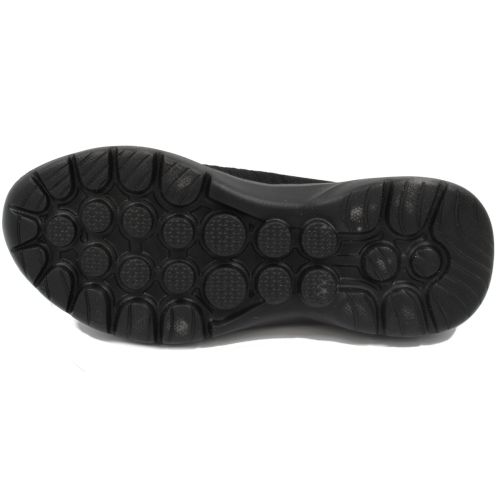  Ανατομικό Αθλητικό Γυναικείο Παπούτσι Χωρίς Κορδόνια Μαύρο - Με Memory Foam 3119