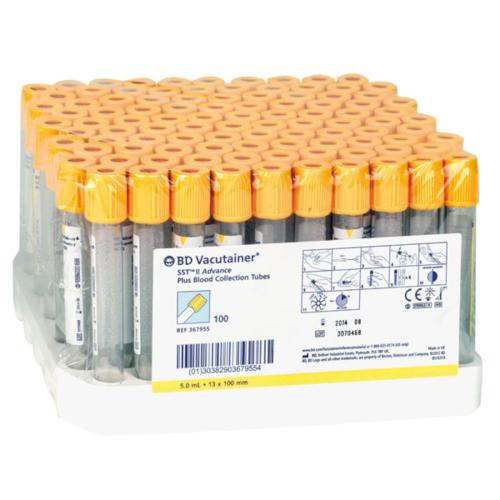 Σωληνάριο Αιμοληψίας Vacutainer BD 5 ml | Συσκ : 100τμχ