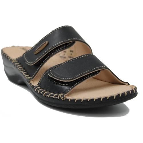 Ανατομική Γυναικεία Παντόφλα Μαύρη- 2021