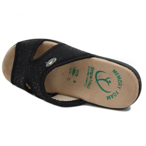 Ανατομική Γυναικεία Παντόφλα Μαύρη- 2475