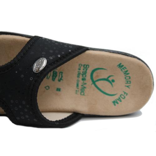 Ανατομική Γυναικεία Παντόφλα Μαύρη- 2475