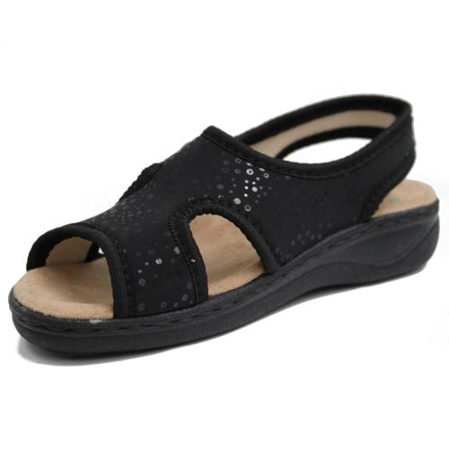 Ανατομικό Γυναικείο Πέδιλο  - Μαύρο 2476