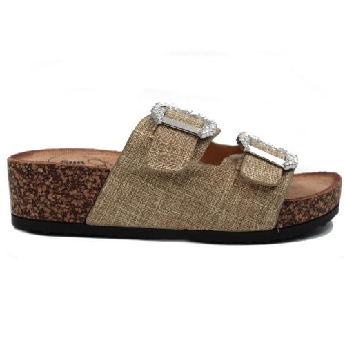 Ανατομική Γυναικεία Παντόφλα - Μπεζ 2587