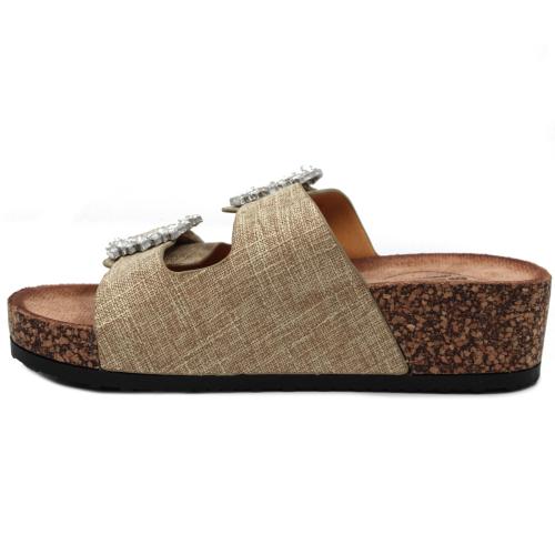 Ανατομική Γυναικεία Παντόφλα - Μπεζ 2587