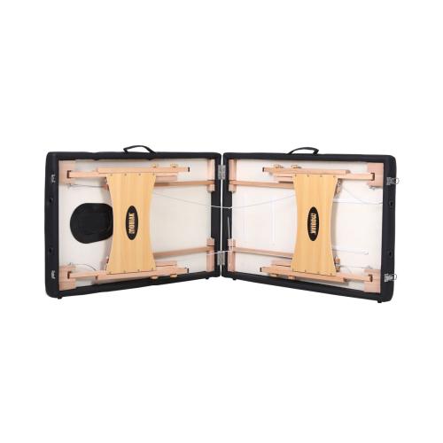 Εξεταστικό Κρεβάτι - Ξύλινο Πτυσσόμενο |  Μαύρο (Πλάτος 60cm)