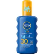 Nivea Sun Kids Protect & Care με Χρώμα Αδιάβροχο Παιδικό Αντηλιακό Spray για Πρόσωπο & Σώμα SPF50 200ml