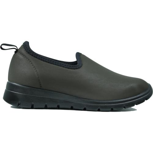  Ανατομικό Παπούτσι Χωρίς Κορδόνια - Λαδί 11913