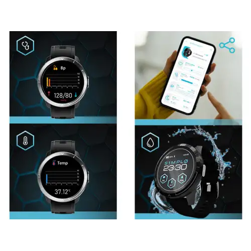 Smartwatch Sportpix &Mu;&alpha;ύ&rho;&omicron;