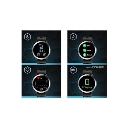 Smartwatch Sportpix Μαύρο