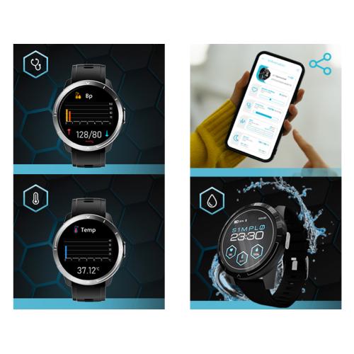 Smartwatch Sportpix Μαύρο